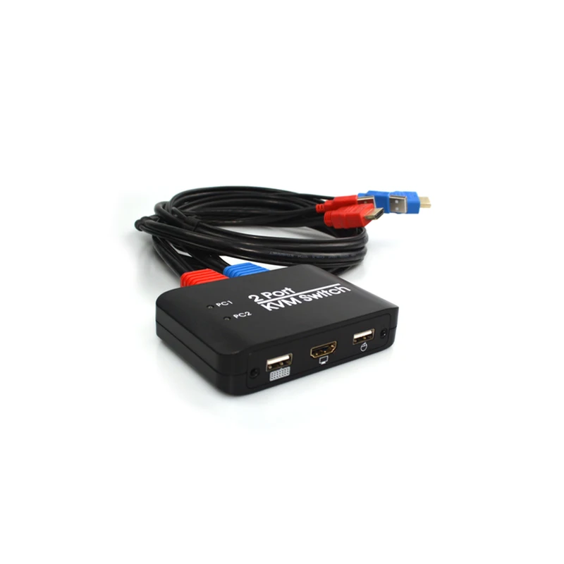 AAAE Top-2 порта Hdmi Kvm переключатель с Usb Hdmi кабель для монитора клавиатура мышь флэш-накопитель для настольного компьютера ноутбук ТВ проектор