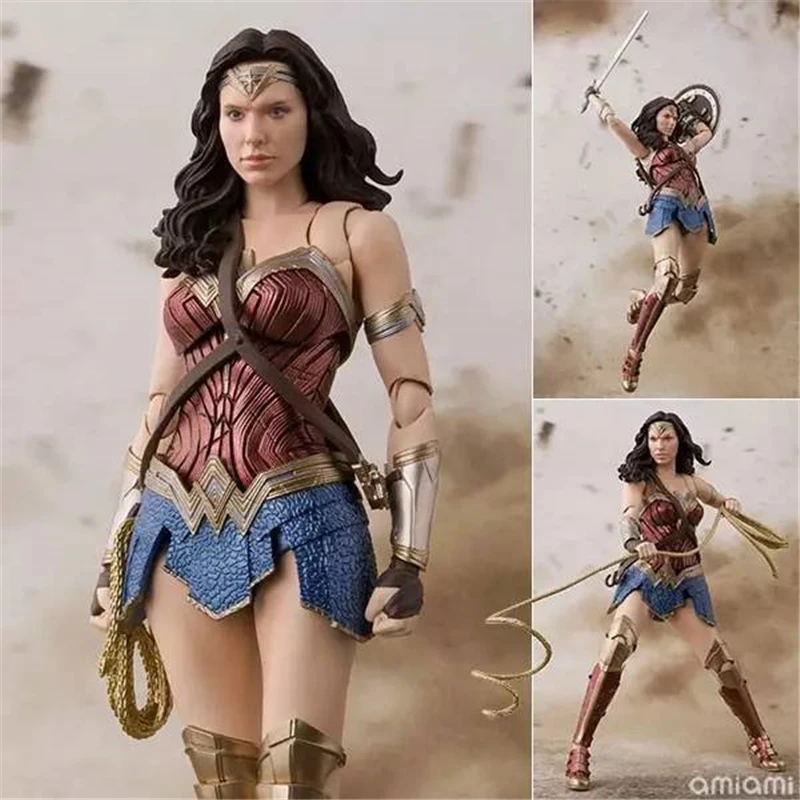 DC Comics аниме Justice League Wonder Woman ПВХ фигурка Коллекционная модель супергерой детские игрушки кукла подарок