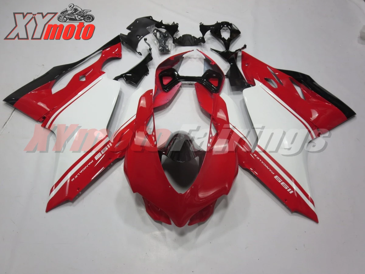 Комплект обтекателей для мотоцикла для Ducati 899 1199 1299 12 13 14 впрыска ABS Обтекатели 2012- глянцевый красный и белый кузов