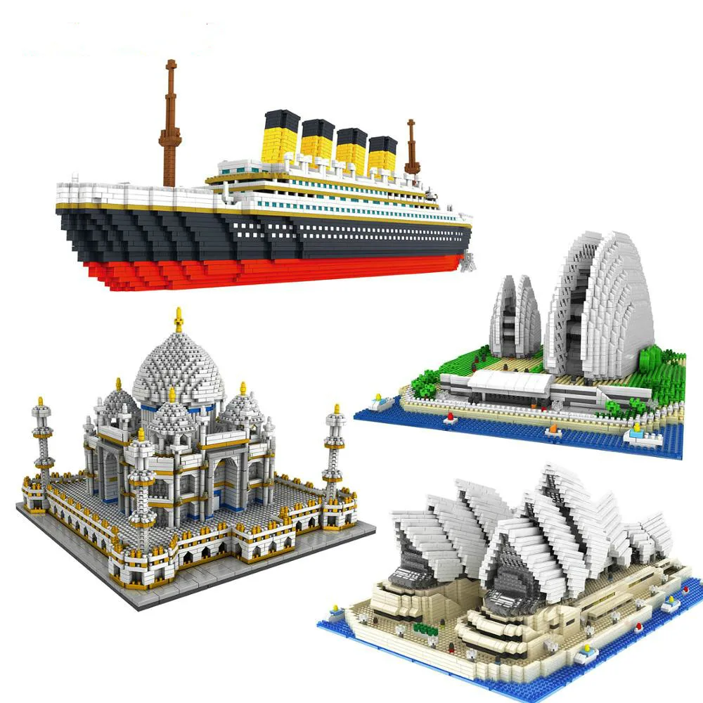

World Famous City Architecture Mini Building Blocks Model Educational Toys for Children Gifts Compatible with Brands Mini Bricks