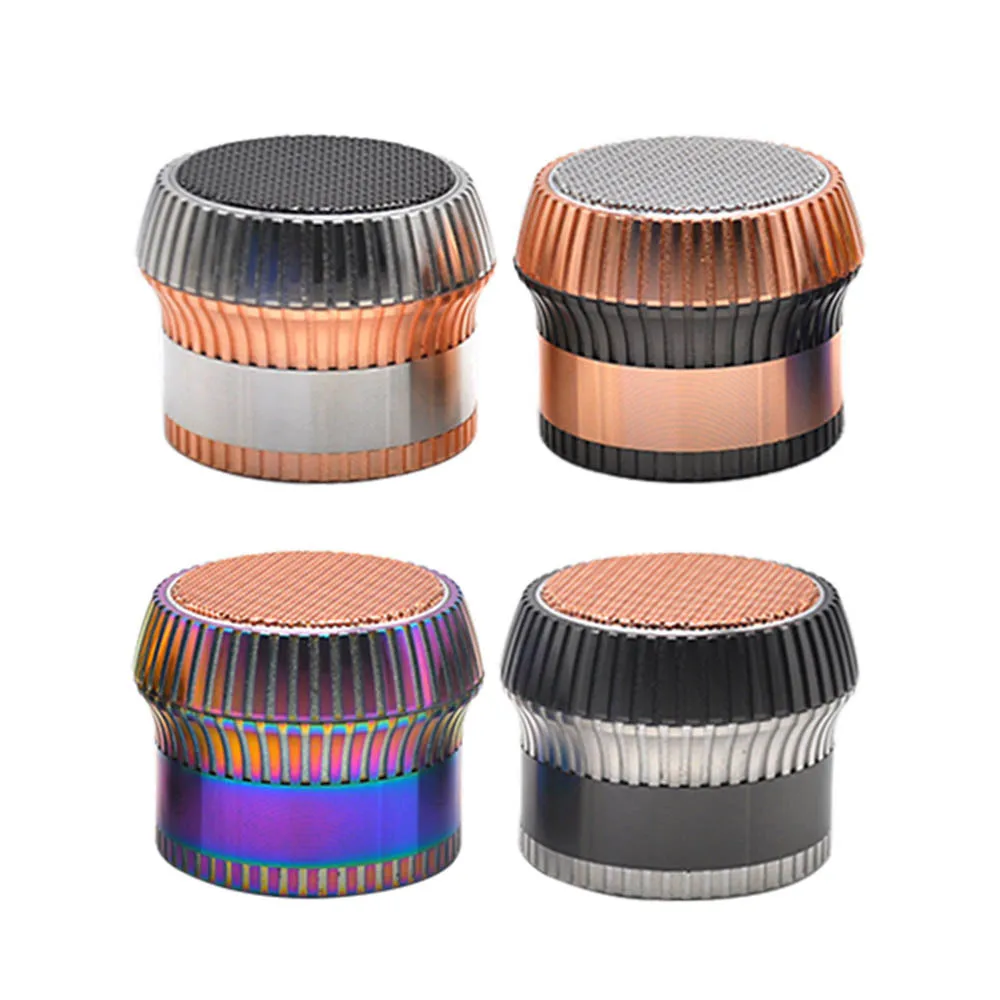 

Mushroom Style Zinc Alloy Smoking Herb Grinder 63MM 4Piece Metal Tobacco Grinders Manual Cigarette Cutter Crusher