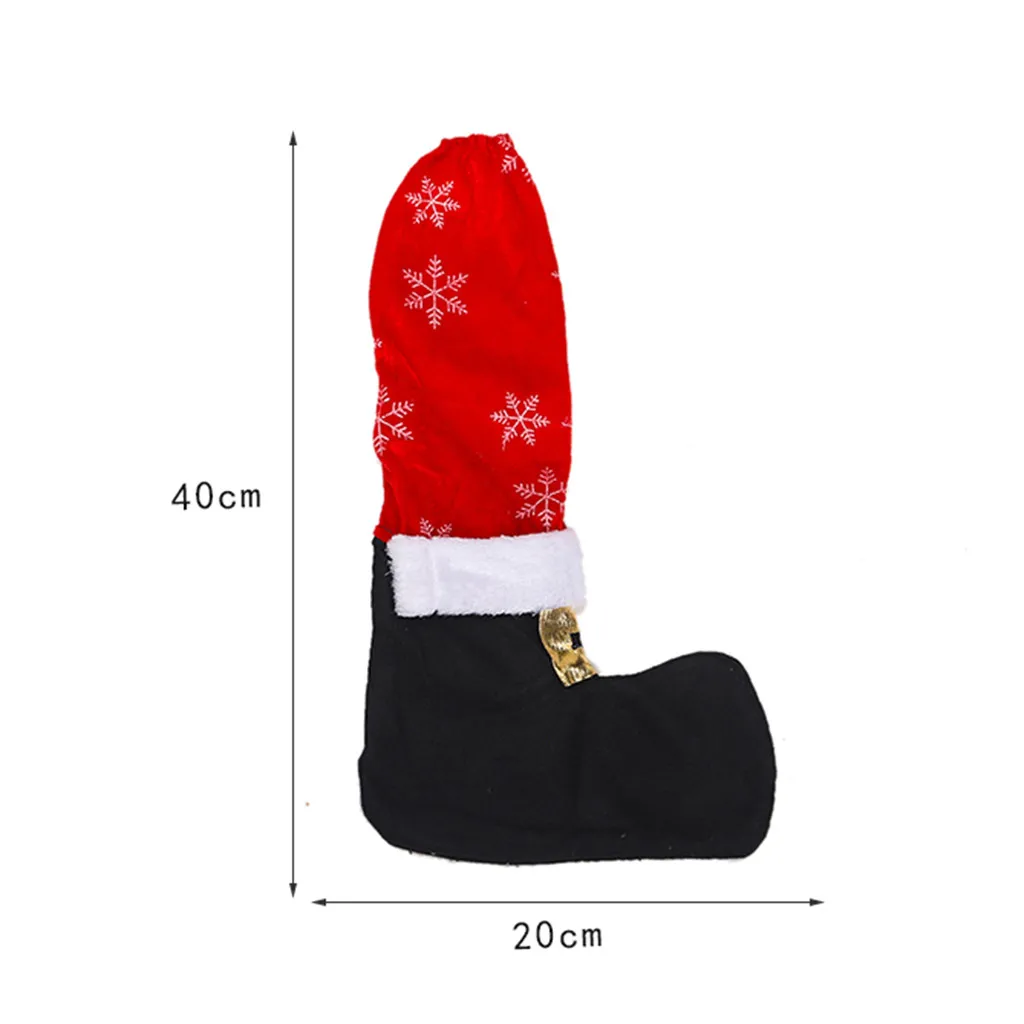 4pc Christmas Chair Leg Foot Cover Table Decoration for Party Dinner Christmas