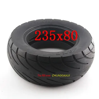 

High quality 235*80 Solid Tires Scooter Skateboard Tyre Shock Absorber tubelessTyre Damping Rubber Tyres Wheels 235x80