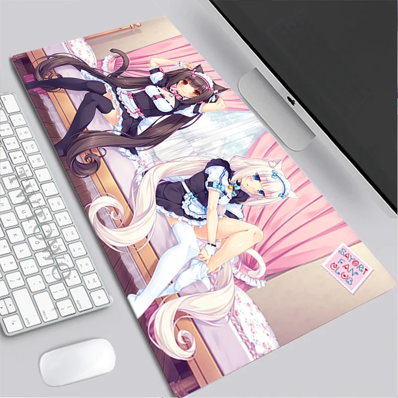 thumbnail image 1 of Alfombrilla de ratón XXL para el hogar, alfombrillas para escritorio de ordenador, Nekopara, alfombra para Gamer, oficina, portátil, alfombrilla suave para ratón de escritorio, 1 of 5