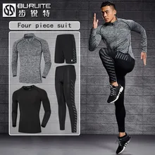 Спортивный костюм, Мужская одежда для бега, фитнеса, быстросохнущая, осенняя и зимняя модная толстовка с капюшоном, свободные штаны, повседневная одежда