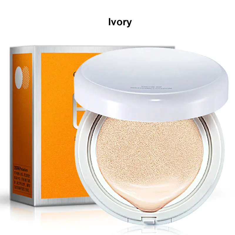 Ivory White BIOAQUA отбеливающая воздушная подушка увлажняющий bb-крем контроль масла лица тональный крем Голый макияж основа Жидкая основа - Цвет: Ivory White