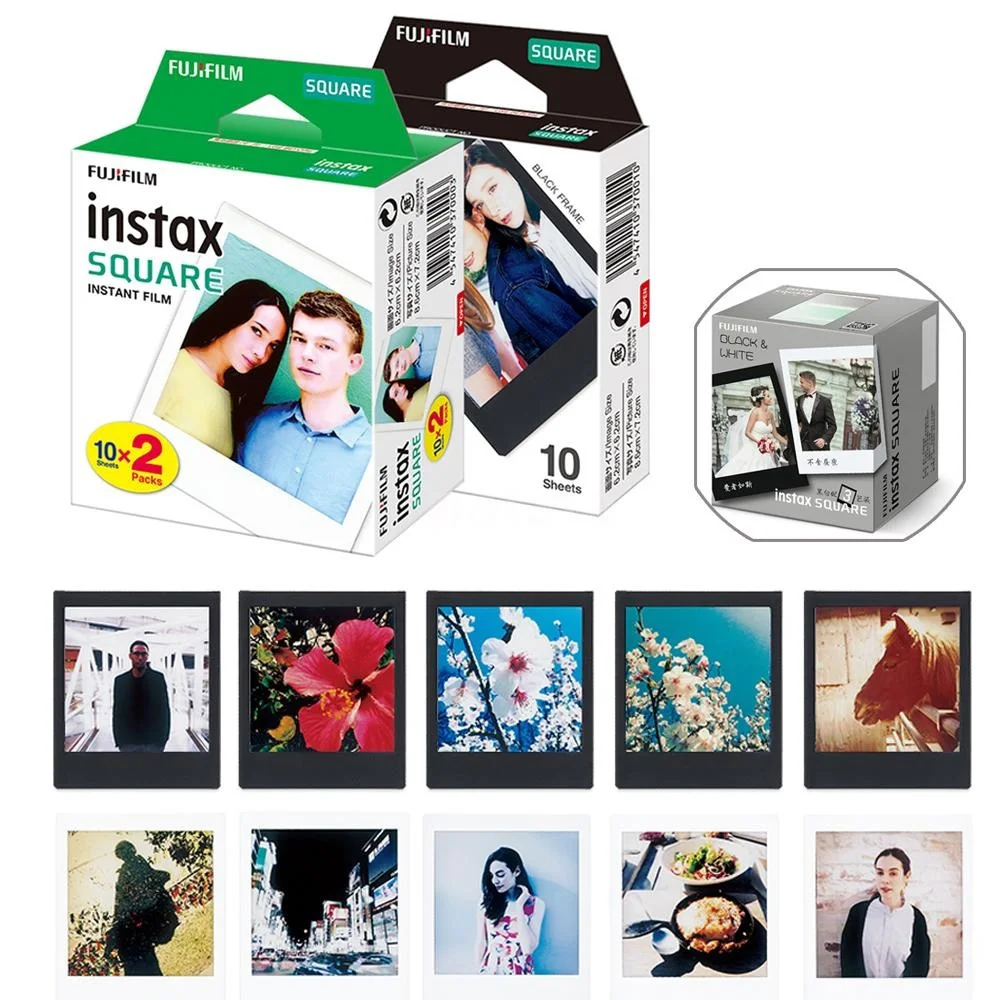 Квадратная сменная фотопленка для Instax SQ10 SQ6 двойная мгновенной камеры/детской