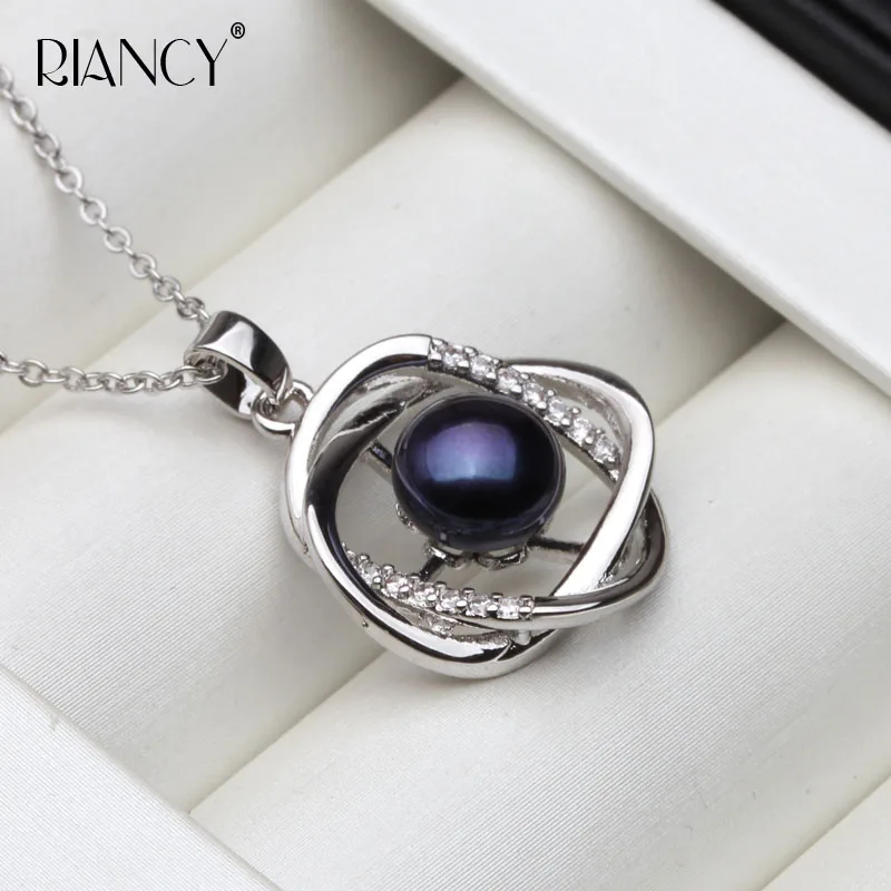 Fashion black Natural Freshwater Pearl Pendants Promotional Fine For Women wedding gift | Украшения и аксессуары
