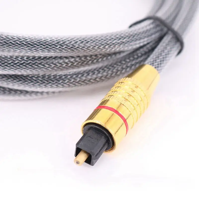 1 Pcs Fiber o Splitter Cable Adapter 1 in 2 Out 1 Pcs Digital o Optical Cable SPDIF Cord Fiber o Cable