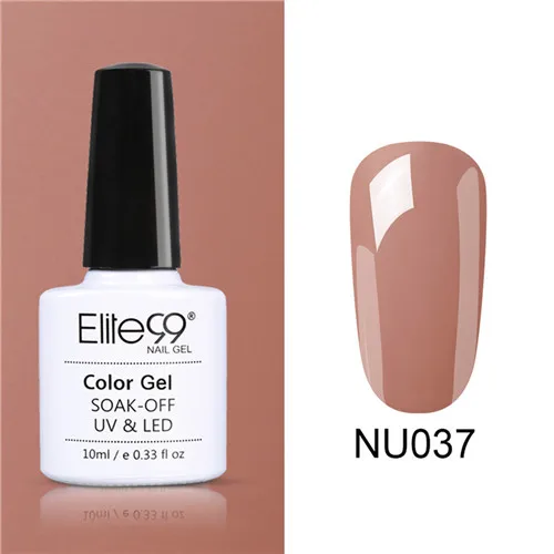 NU037 Elite99 Гель-лак для ногтей, 10 мл, гель телесного цвета, базовый гель, гибридный гвоздь, блестящий Гель-лак для лаки для ногтей - Цвет: NU037