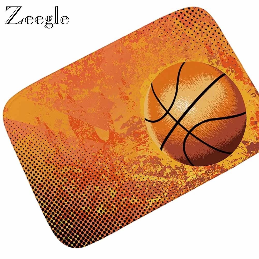 Zeegle Floor Mat Doormat Flannel Soft Foot Mat Anti Slip Bathroom Doormat Absorbent Living Room Floor Rug Funny Outdoor Door Mat