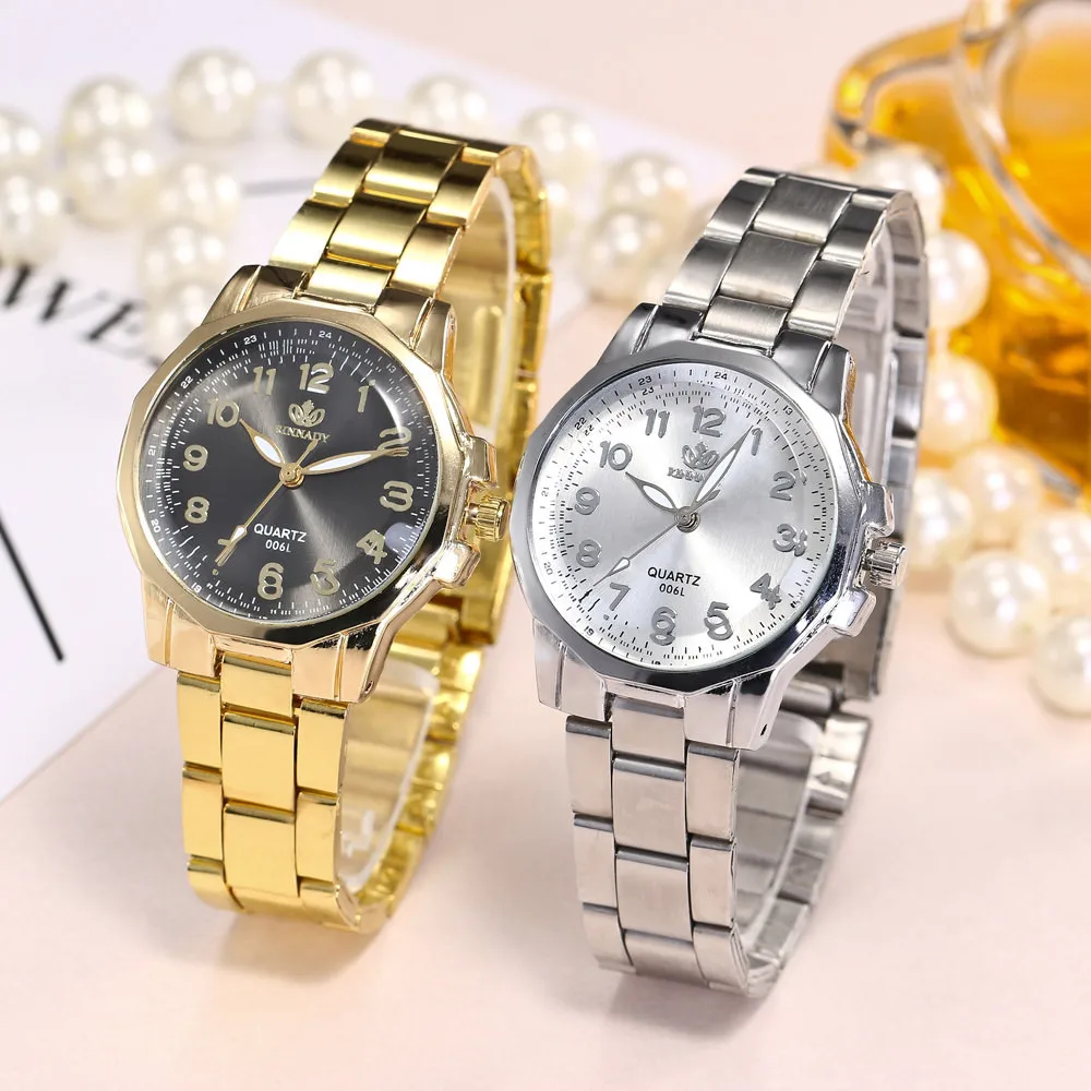 Новая мода Европейский популярный стиль женские часы люксовый бренд кварцевые часы Reloj Mujer повседневные наручные часы из нержавеющей стали