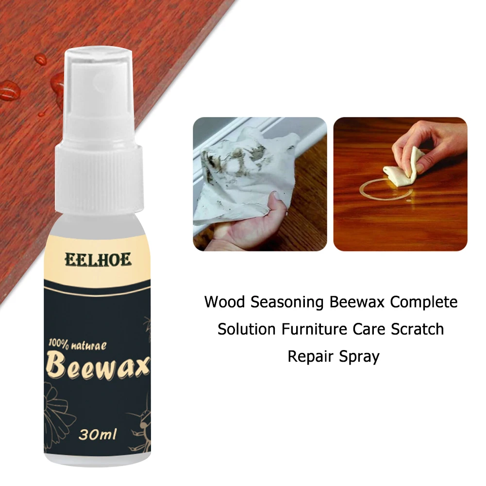 

Wood Seasoning Beewax Complete Solution Furniture Care Beeswax Scratch Repair Spray Household Items Care Fix Agent