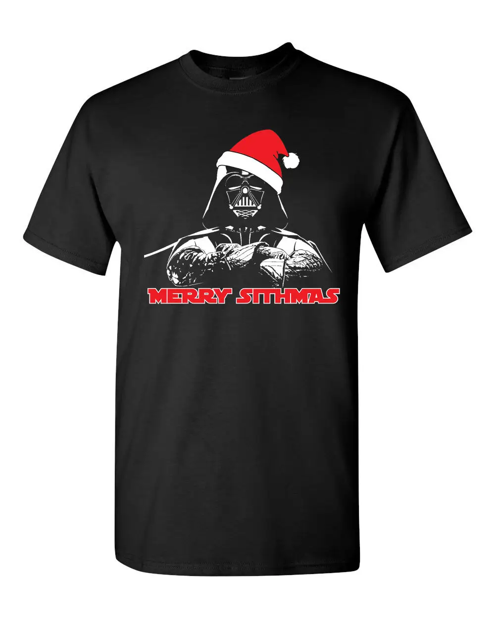 Merry Sithmas Рождество Дарт вадерхарадзюку уличная рубашка Men2 Цвет Мужская футболка