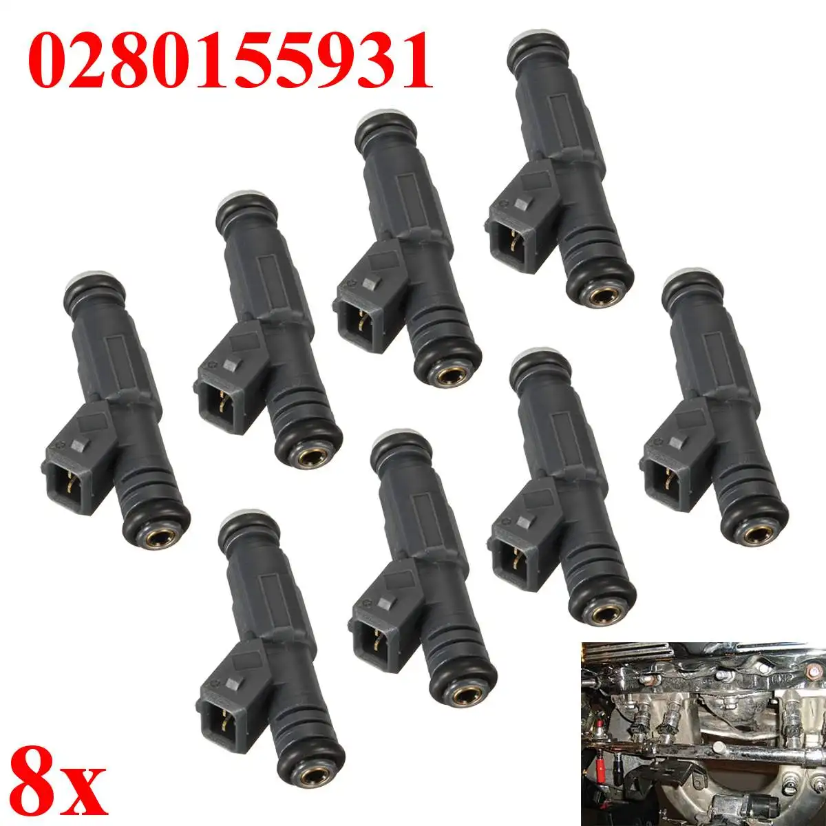 

Fuel Injector for HOLDEN for Commodores and Calais V8 5.7 liters from VT all to VZ for SS HSV For Bosch Part number 0280155931