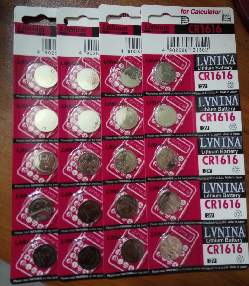 20pcs для maxel CR1616 3V литиевая батарея 1616 кнопочные батареи батарея Сделано в Японии автомобильный пульт дистанционного управления батарея