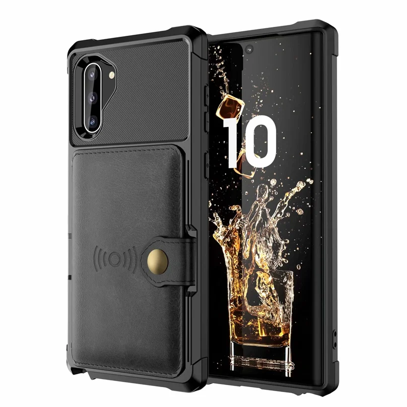 

PU Leather Wallet Case for Samsung Galaxy S9 S10 Note9 Note 10 Plus S10E Note10 10+ Cases Wallet Flip Cover Buckle Phone Fundas