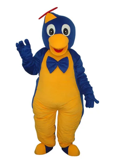 

Fashion Design Blue Bow Penguin Mascot Costume Adult Birthday Party Fancy Dress Halloween Cosplay Outfits Clothing Xmas