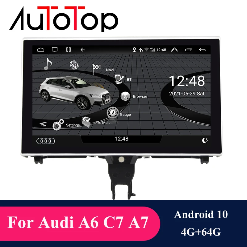 Автомагнитола Autotop A6 c7 на Android 10 для Audi C7 A7 2012-2018 2DIN DVD GPS-навигация BT Carplay IPS Bluetooth Wi-Fi |