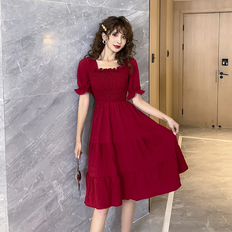 Coigarsam Fashion Women One Piece Dress Korean New Summer Short Sleeve Solid Dresses Red Black 803 Dresses Aliexpress Coigarsam Fashion Women One Piece Dress Korean New Summer Short Sleeve Solid Dresses Red Black 803 Dresses Aliexpress