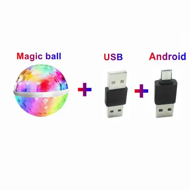 Colorful Cell phone Stage lights Mini RGB Projection lamp Party DJ Disco ball Light Indoor Lamps Club LED Magic Effect Projector U-AD
