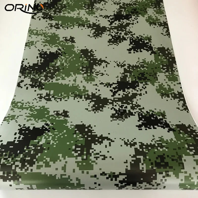 Black Green Digital Vinyl Sticker Wrap-6