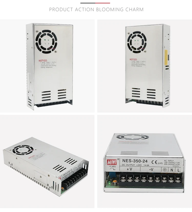 MIWI NES-100, NES-150, NES-200, NES-350 Выход DC3.3V, 5 V, 7,5 V, 9, 12, 15, 24 V, 27,36 V, 48 V AC-DC светодиодный коммутации Питание