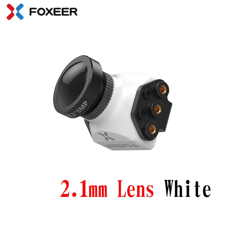 Foxeer Falkor 2 FPV камера Мини Стандартный размер глобальная WDR Фристайл длинный диапазон - Цвет: white 2.1mm