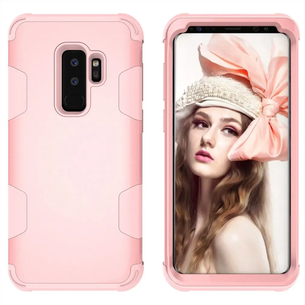 Для samsung Galaxy S9Plus Контрастный ЦВЕТНОЙ чехол в виде робота анти-осень защитный чехол для мобильного телефона силиконовый чехол