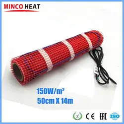 Minco Heat 14 м x 50 см теплая ножка под подогрев пола коврик с Wi-Fi термостат комнатный подогрев пола