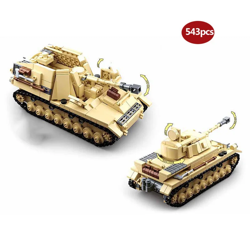 Военная серия Вторая мировая война германия танк Panzer IV оружие солдатика DIY модель