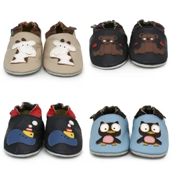 Carozoo bebê sapatos de couro macio vaca bebe recém nascidos botas para bebês meninos meninas infantil da criança mocassins chinelos primeiros caminhantes