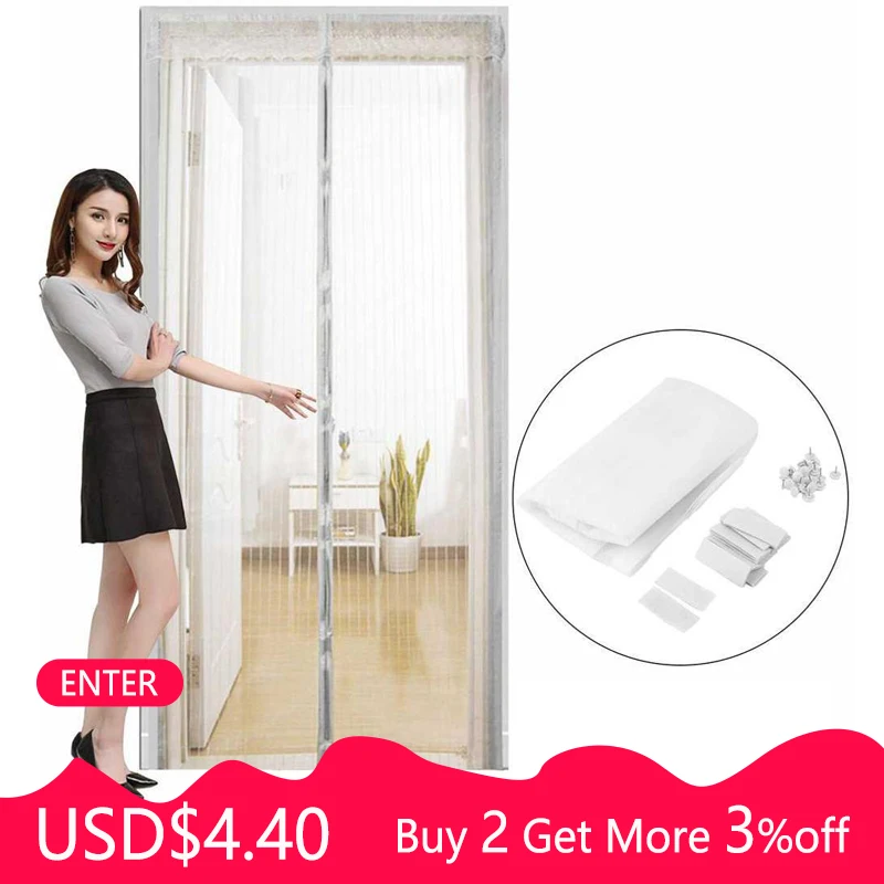 OUTAD летняя шторка от комаров насекомых мух Жуков автоматическое закрытие двери