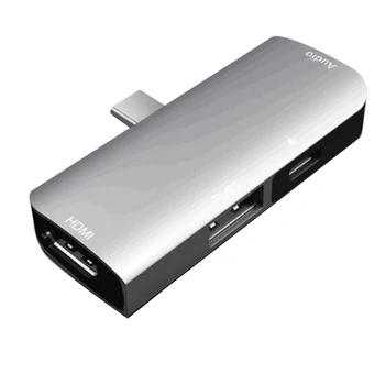 

4 in 1 Type C To HDMI PD Dock PD Fast Charging 4K HDMI Audio Interface