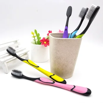 

Bamboo Charcoal Separate Loading Adult Toothbrush Soft Bristle Fine Wool Couples Family Fine Soft Bristle Family Mounted