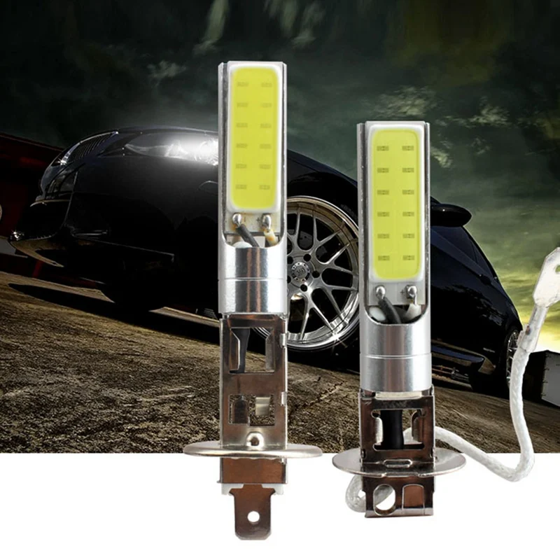 

For Car LED Headlight High/Low Beam DRL Daytime Running Light Driving Light Bulbs 6000K Auto 4Pcs 12V H1/H3 COB Accessories