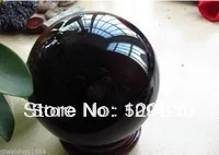 

Natural Black Obsidian Sphere Large Crystal Ball Healing 58mm+ STAND