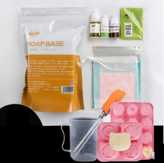 DIY Handmade Silk Protein Soap Base Children Making Supplies Soap Tool Sets Craft Wash Face Body Deep Cleaning NaturalLA444