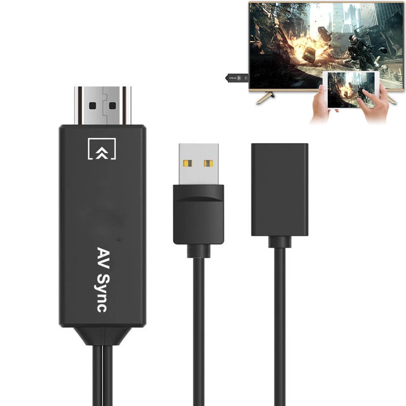 Usb For Bluetooth Av Adapter Hdmi Compatible Hd Video Cable For Huawei P P30 For Iphone 11 12 Xs Max Ios Android Phone To Tv Phone Adapters Converters Aliexpress