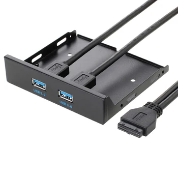 

USB 3.0 Hub USB 3.0 Front Panel Cable Adapter Bracket for PC Desktop Floppy Disk Drive Bay