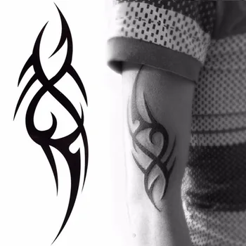 

Stylish 3D New Man's Half Sleeve Arm Temporary Totem Tattoo Stickers Body Art Tatoos Boys Beauty Tools