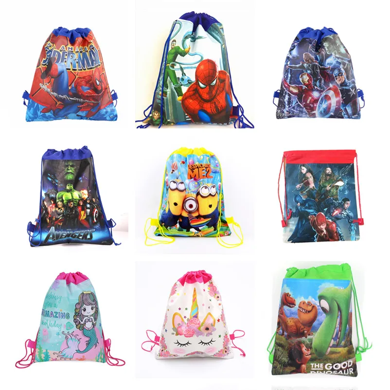 1 шт. детская тема русалки Mochila день рождения Мстители Марио Покемон единорог