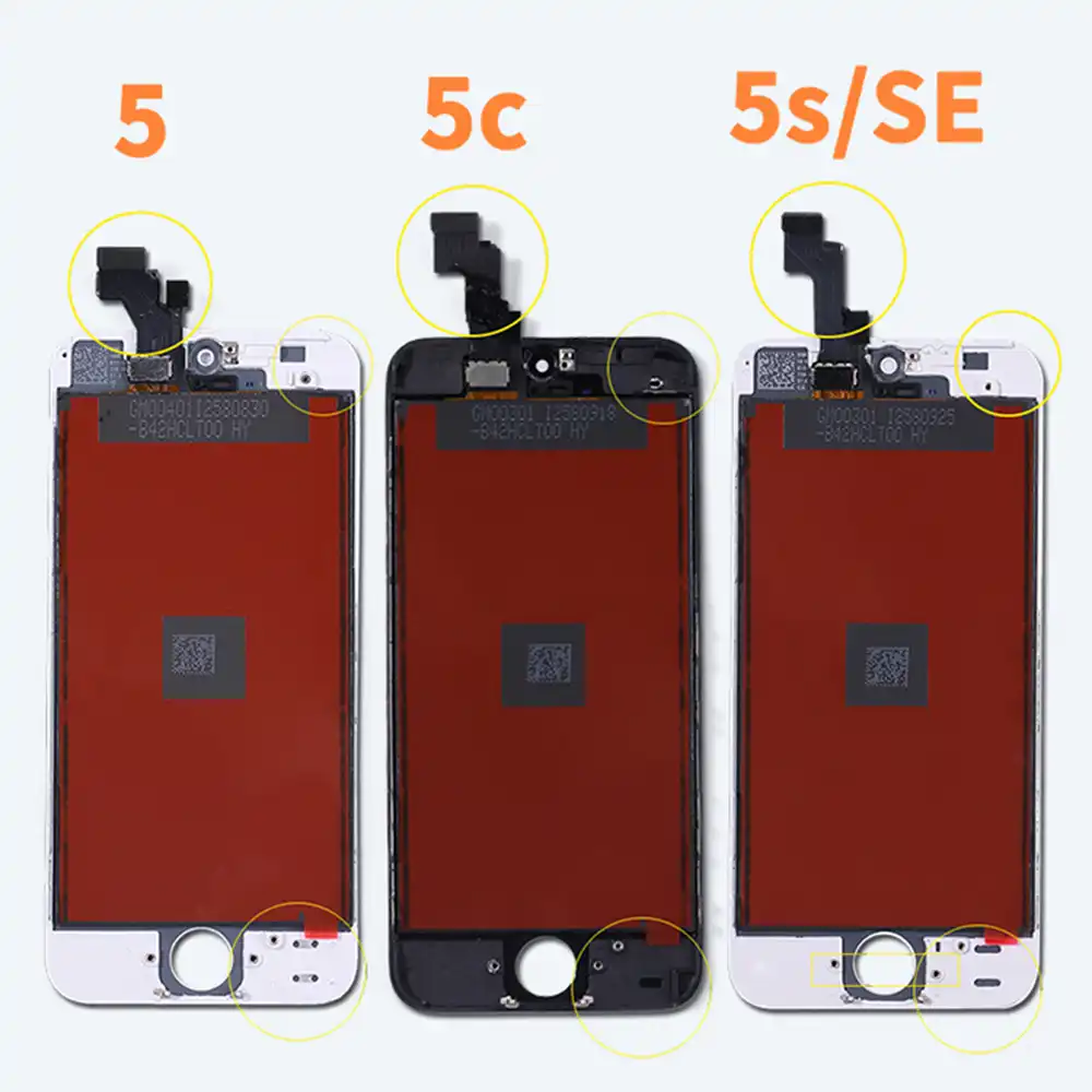 FLYLINKTECH /Écran pour iPhone 5S De Remplacement /Écran Tactile LCD 3D Touch /Écran Daffichage Kit Doutils Complet De R/éparation pour iPhone 5S, Blanc