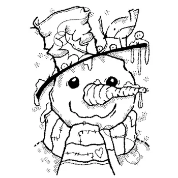 

Mr Frosty Transparent Silicone Clear Stamp/Seal for DIY scrapbooking/photo album Decorative Cards Making Paper Crafts