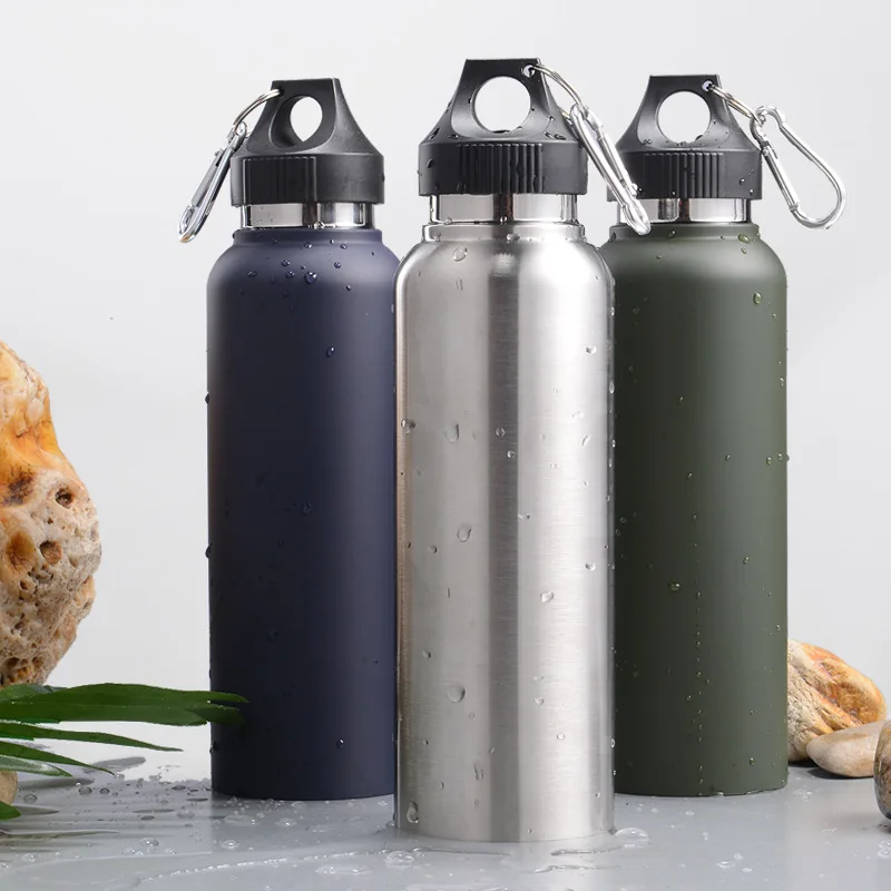 ZOOOBE портативная вакуумная Спортивная бутылка для воды из нержавеющей стали с Карабин Для Путешествия Велоспорт Туризм походные бутылки