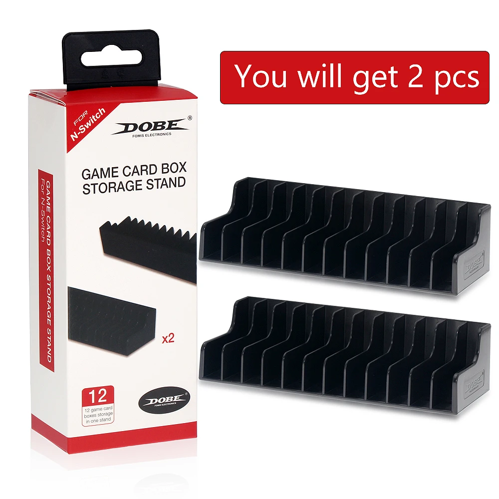 

2pcs/lot Game Card Box Storage Stand CD Disk Holder Support For Nintendo Nintend Switch NS For 24pcs CD Disks or Card Holders