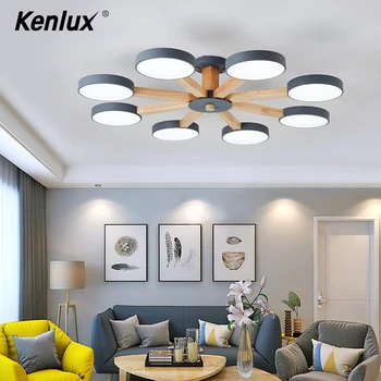 

Nordic Simple Modern Pendent Light solid wood led one 13W 220V Chandelier For Living Room Bedroom Creative Personality Bedroom
