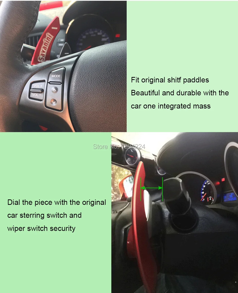 2 шт. Алюминиевый Автомобильный руль сдвиг Paddle Shifter расширение для Hyundai Genesis Coupe 2009-2011