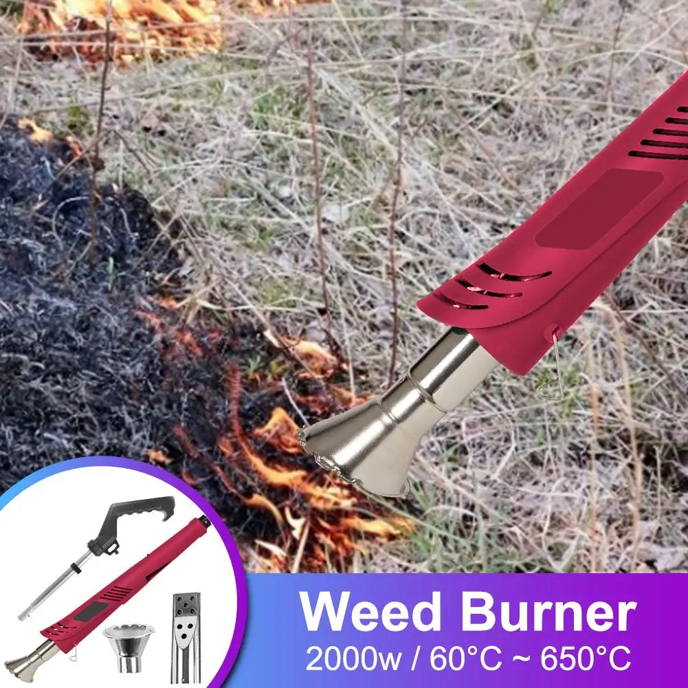 

2000W Electric Thermal Weeder Hot Air Weed Killer Grass Flame/Weed Burner of Garden Tools Lawnmower Weeder Power Tool