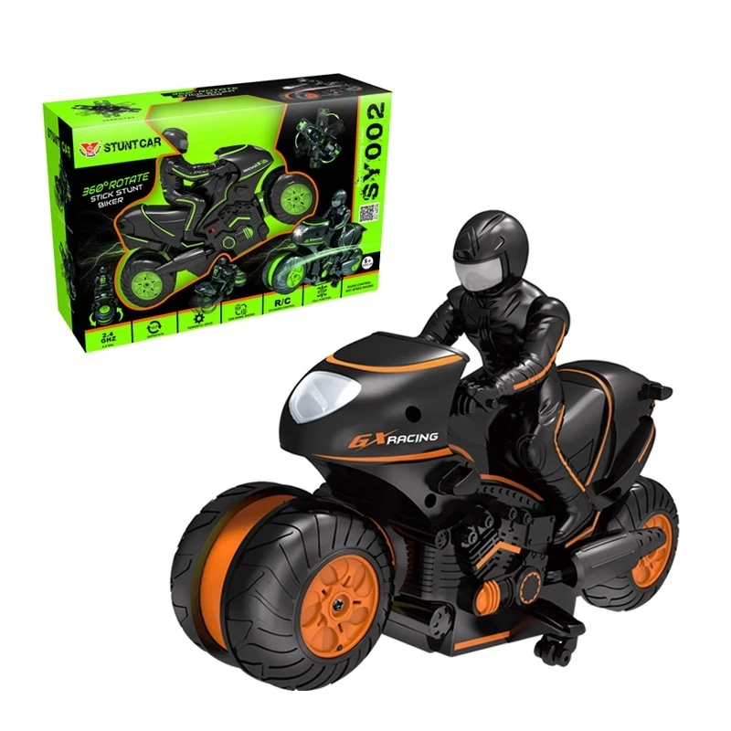 

High Speed Motorcycle Remote Controlled RC Car Vehicle 2.4G Drifting Rotating Side Driving Cross-country Kids Toy Birthday Gifts